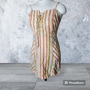 Junior's Aeropostale Dress Stripes Striped Beach Surfing Boho Bohemian Casual S